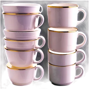 Stackable Tea Cup Space Saver PNG Adg89