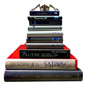 Stacked Art Books PNG 14 PNG
