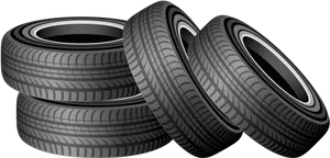 Stacked Car Tires Clipart PNG image