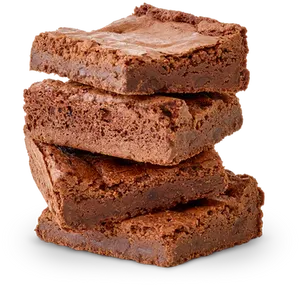 Stacked Chocolate Brownies PNG
