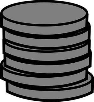 Stacked Coins Icon PNG image