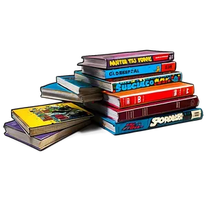 Stacked Comic Books PNG 39 PNG