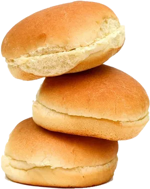 Stacked Fresh Buns Isolated PNG image