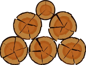 Stacked Log Cross Sections PNG