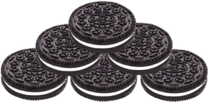 Stacked Oreo Cookies PNG image