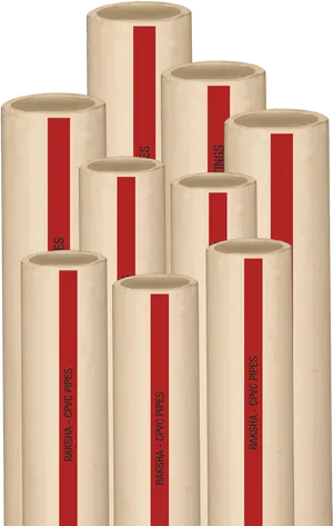 Stacked P V C Pipes Advertisement PNG