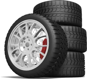 Stacked Performance Tires PNG image