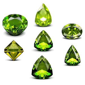 Stacked Peridot Stones PNG 06242024