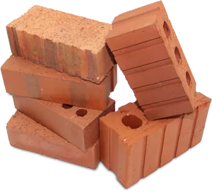 Stacked Red Bricks PNG image