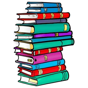 Stacked School Books Png 06132024 PNG image