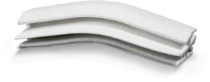 Stacked White Foam Sheets PNG image