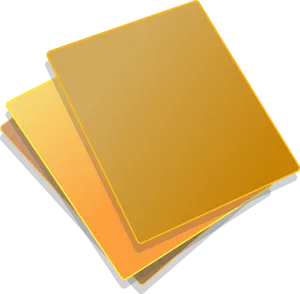 Stacked Yellow Post It Notes PNG image