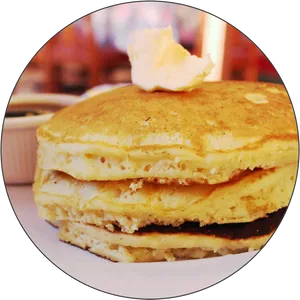 Stackof Fluffy Pancakes PNG image