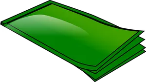 Stackof Green Bills Vector Illustration PNG image