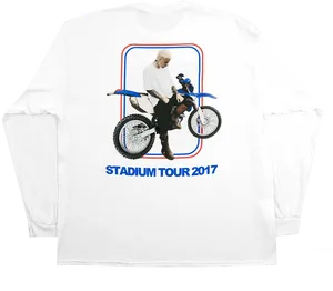 Stadium Tour2017 Motorcycle Long Sleeve Shirt PNG image