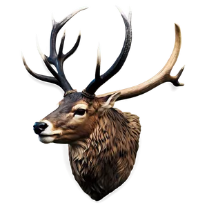 Stag Head Profile Png 06292024 PNG image