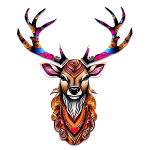 Stag Tattoo Design PNG Vde
