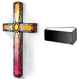 Stained Glass Cross PNG 32 PNG