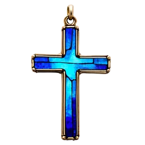 Stained Glass Cross PNG Qvw