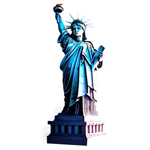 Stained Glass Effect Statue Of Liberty PNG Rrk54 PNG