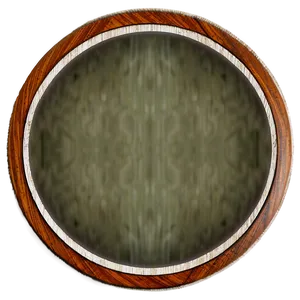 Stained Wood Circle Decor Png 06282024 PNG image