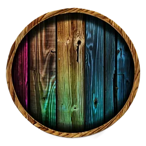 Stained Wood Circle Decor Png Men PNG image