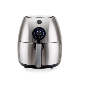 Stainless Steel Air Fryer Png 06272024 PNG image