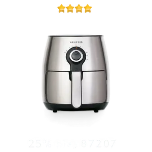 Stainless Steel Air Fryer Png Efh88 PNG image