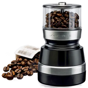 Stainless Steel Coffee Grinder PNG 5