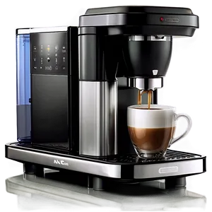 Stainless Steel Coffee Machine PNG Pyn