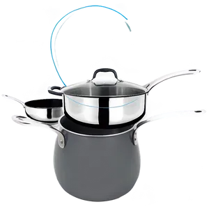 Stainless Steel Cooking Pot Png 06122024 PNG image