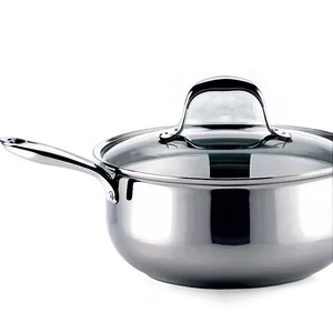 Stainless Steel Cooking Pot Png Ikt80 PNG image