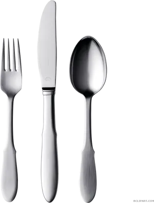 Stainless Steel Cutlery Set PNG