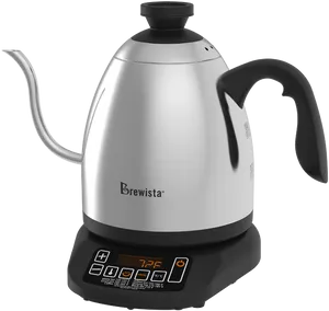 Stainless Steel Electric Gooseneck Kettle Brewista PNG image