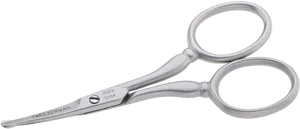 Stainless Steel Nose Hair Scissors PNG image