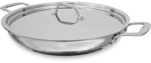 Stainless Steel Paella Pan PNG image