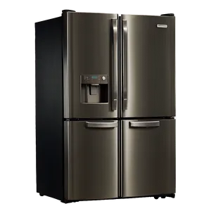 Stainless Steel Refrigerator PNG Ekm68 PNG