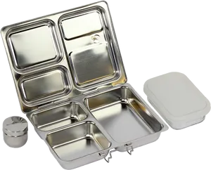 Stainless Steel Tiffin Box Set PNG image