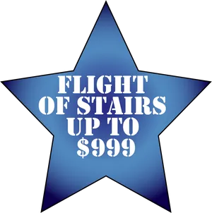 Stair Pricing Star Promotion PNG image
