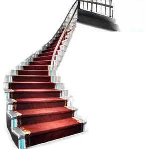 Staircase With Carpet PNG 06122024 PNG