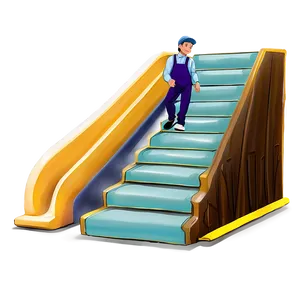 Staircase With Slide PNG Vlw92 PNG