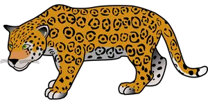Stalking Jaguar Illustration