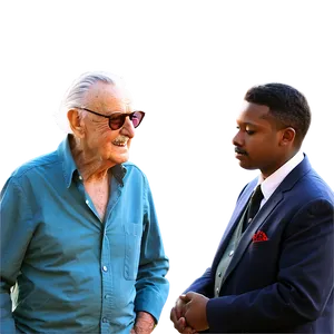 Stan Lee Behind The Scenes PNG Lek PNG