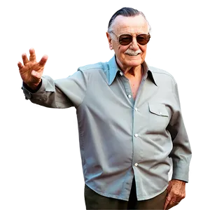 Stan Lee Cameo King Png 06242024 PNG image