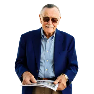 Stan Lee Creating Comics PNG 06242024