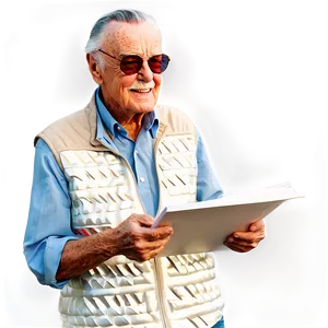Stan Lee Creating Comics PNG Tpe