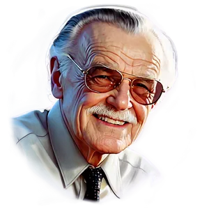 Stan Lee Dynamic Drawing PNG Xve67 PNG