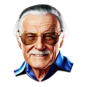 Stan Lee Graphic Design PNG Qhi