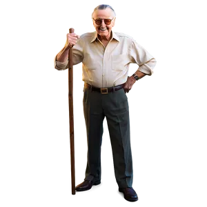 Stan Lee In Action Comics Png 06242024 PNG image