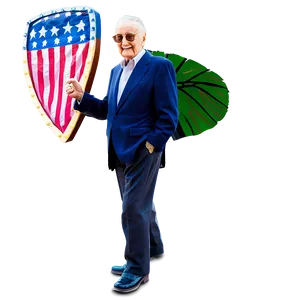 Stan Lee In Action Comics Png Kuv PNG image